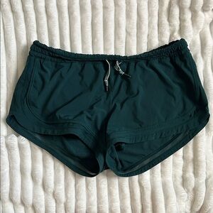 lululemon athletica Deep Teal Athletic Shorts with Drawcord